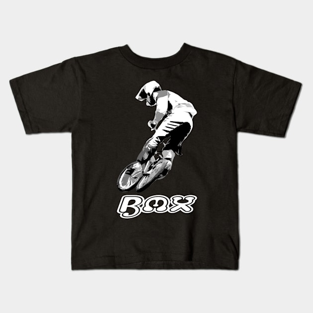 bmx Kids T-Shirt by rickylabellevie